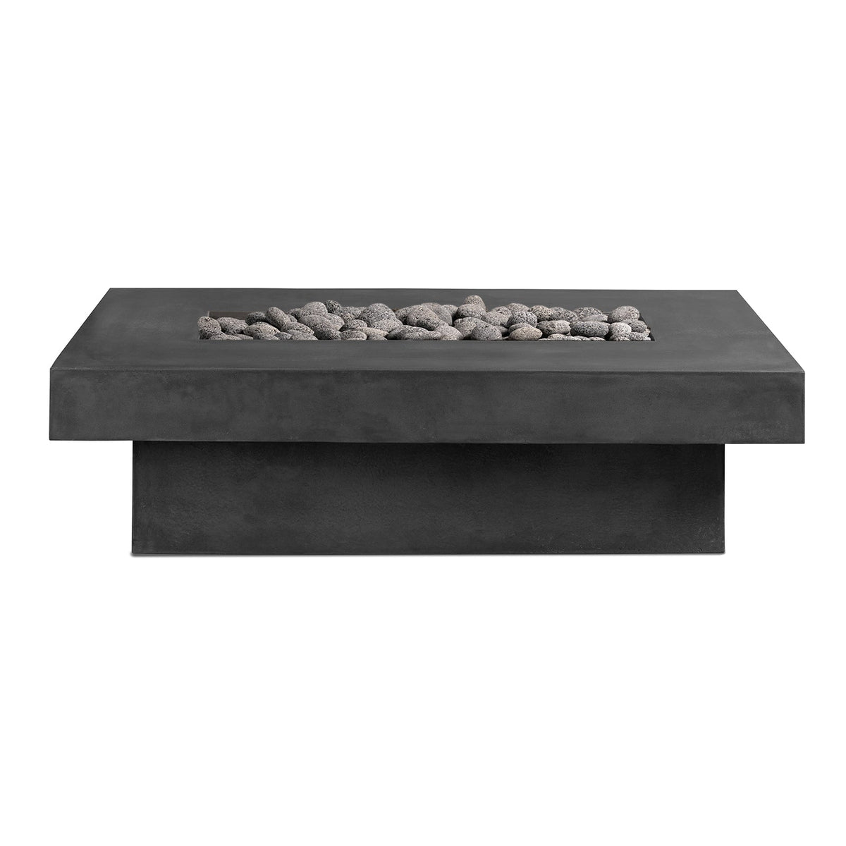 Toplina - Rectangular Concrete Fire Pit Table