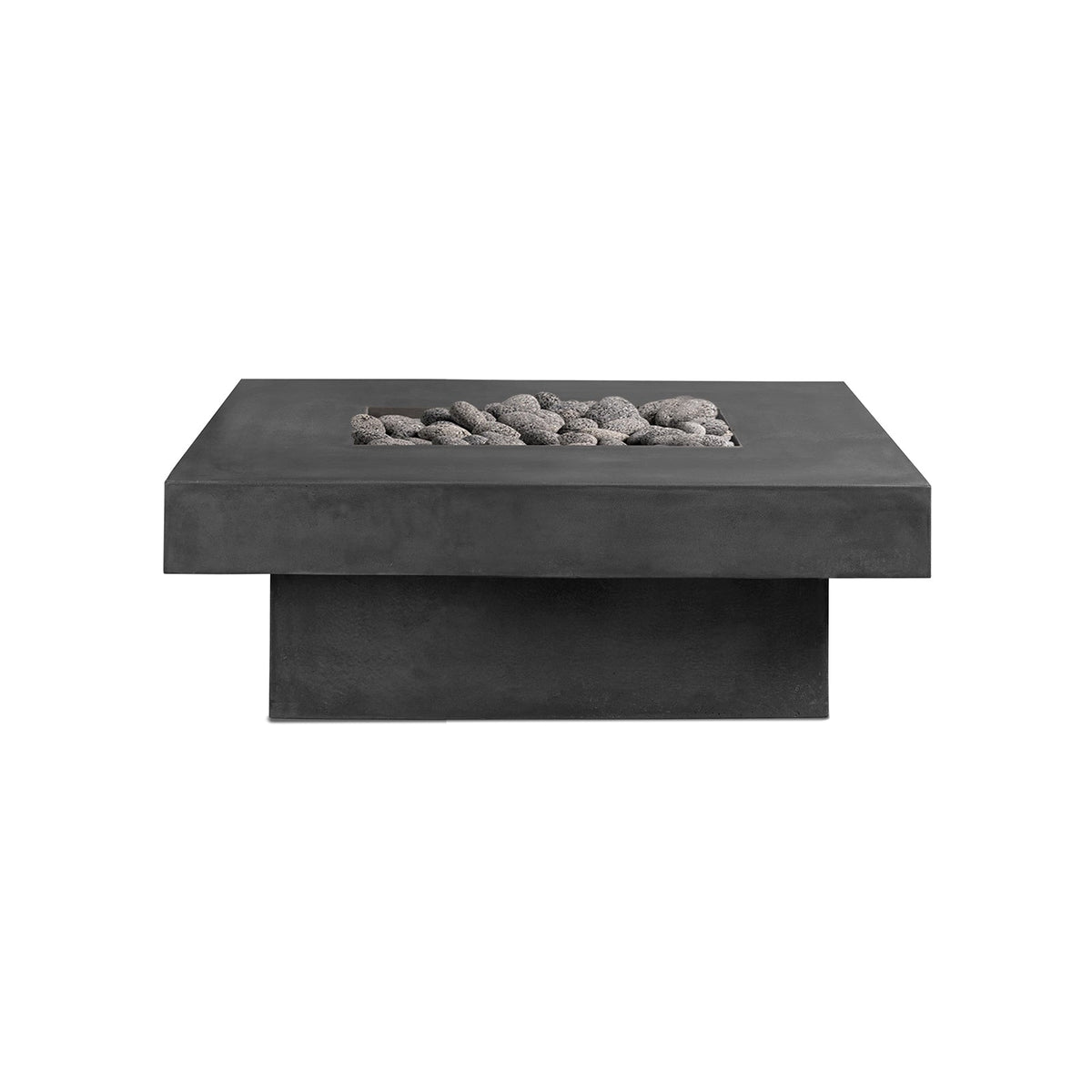 Platz - Square Concrete Fire Pit Table