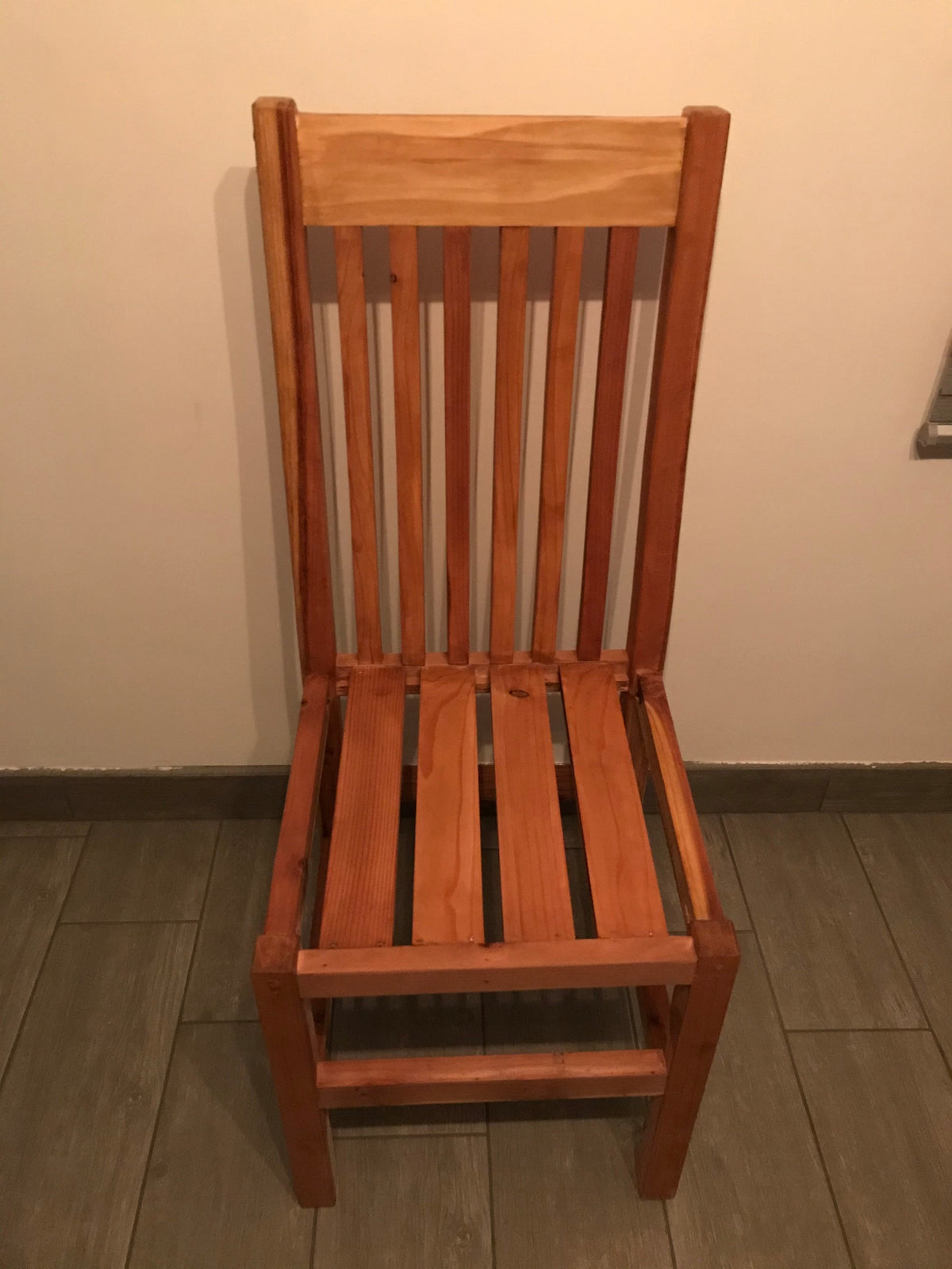 Solid Redwood Dining Chair