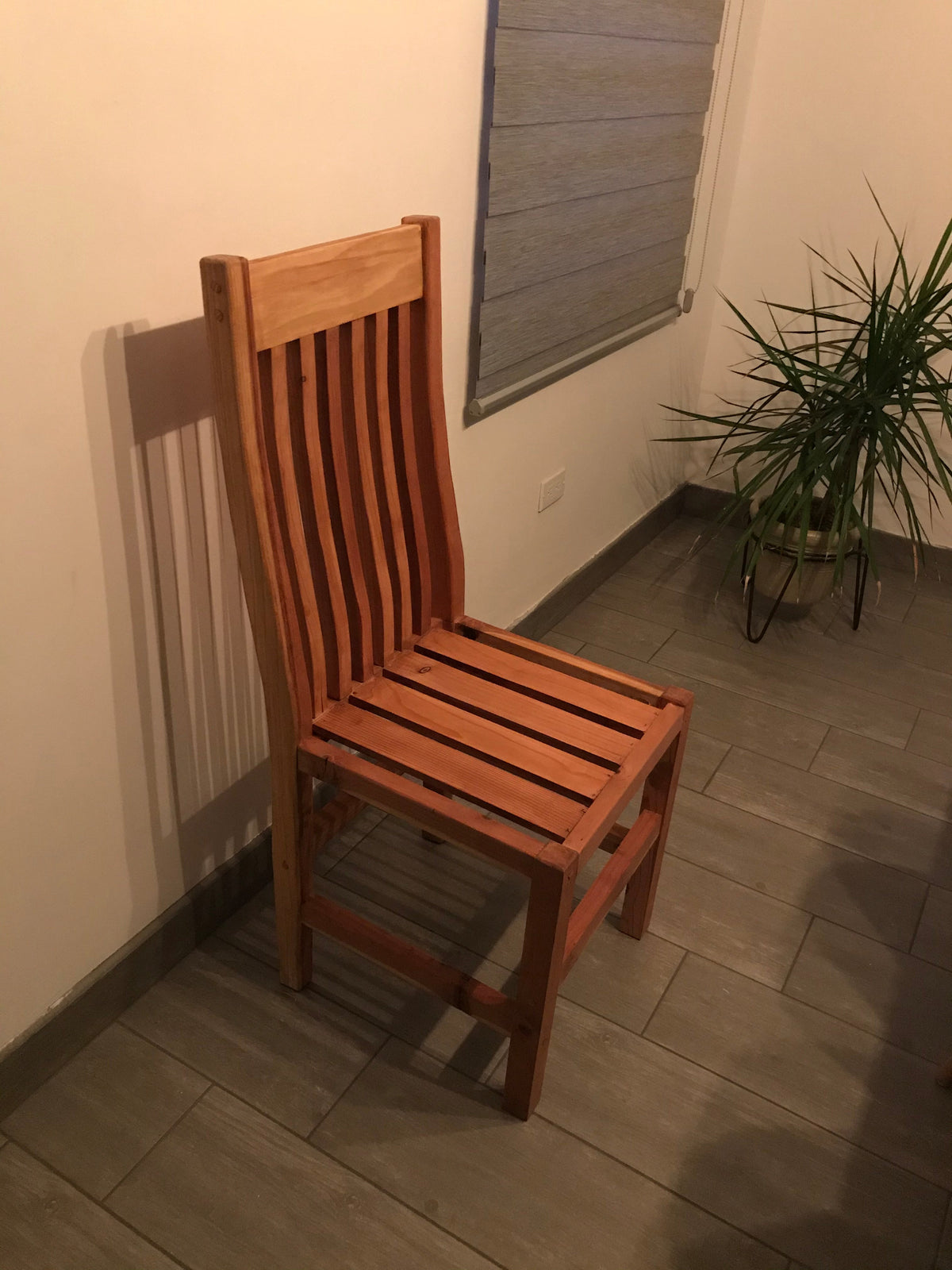 Solid Redwood Dining Chair